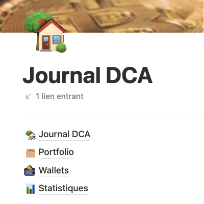 Journal d'investissement DCA + Bot d'actualisation