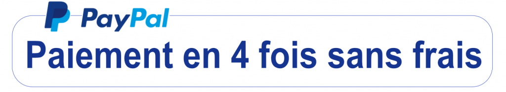 Paiement en 4X sans frais PayPal